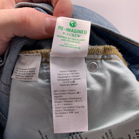 Re-Imagined By J.Crew Classic Straight Jeans Womens Size 28T - Picture 14 of 14
